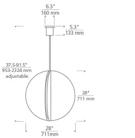 Tech Lighting Bau 28 Pendant