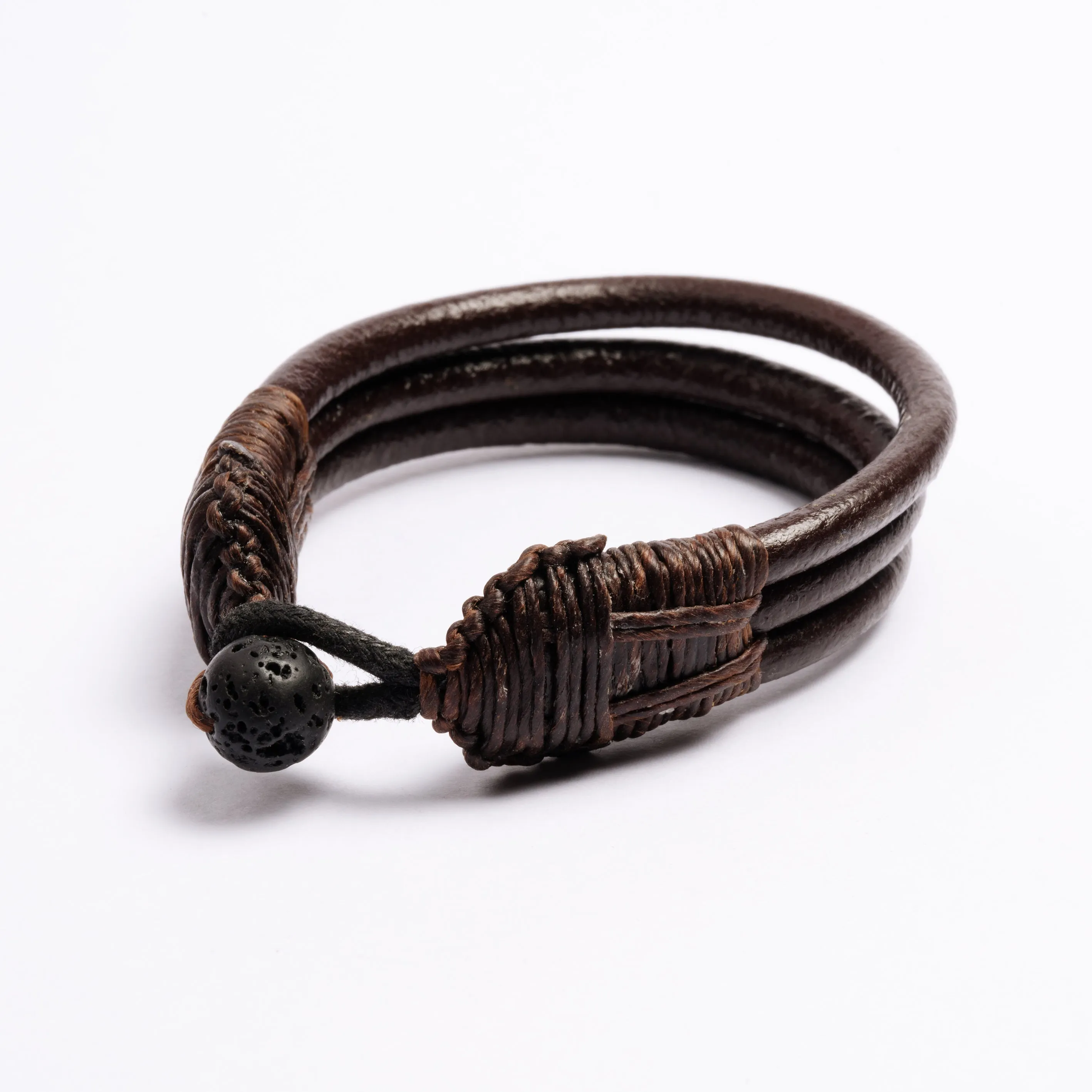 Three Cords Leather Bracelet