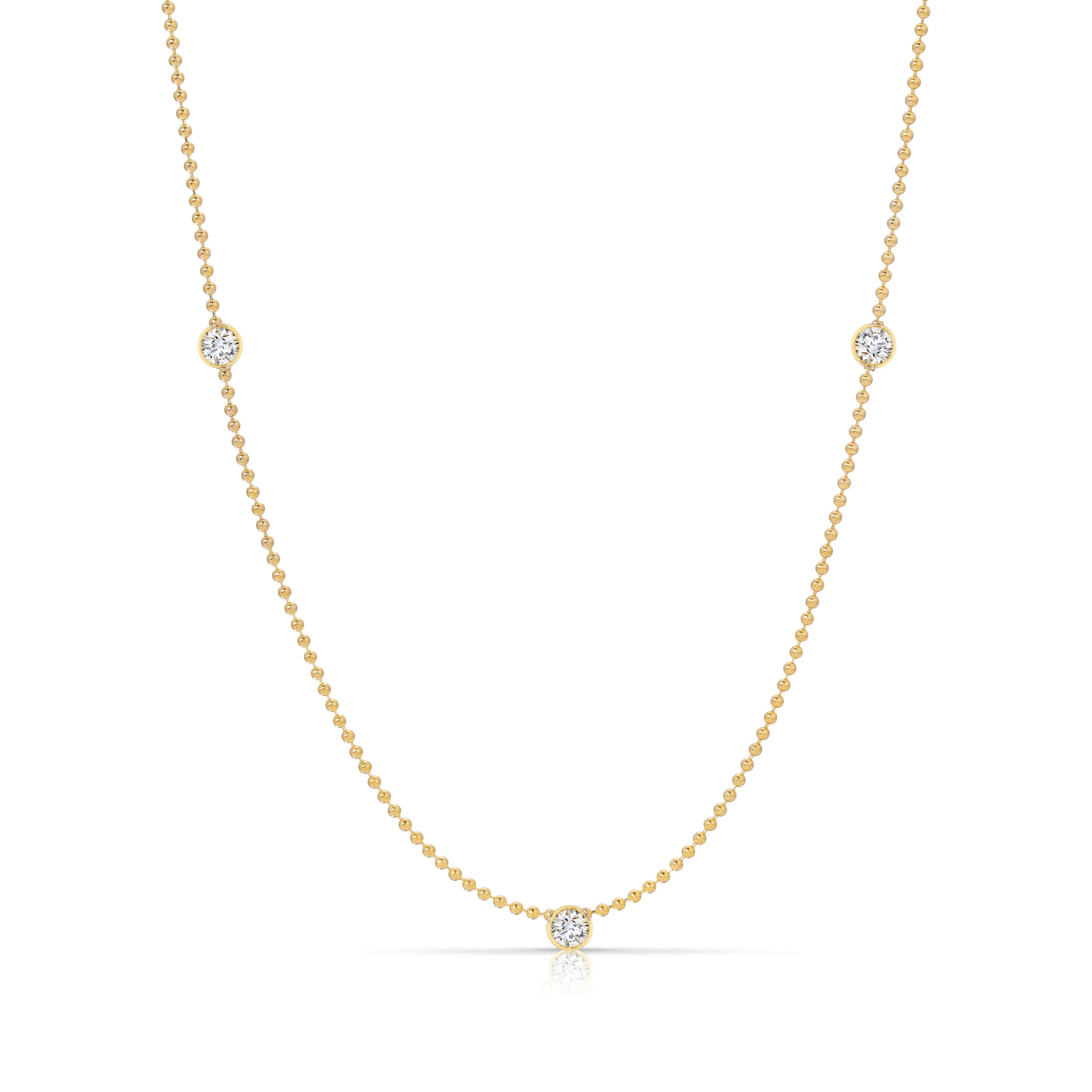 Triple Diamond Layering Necklace