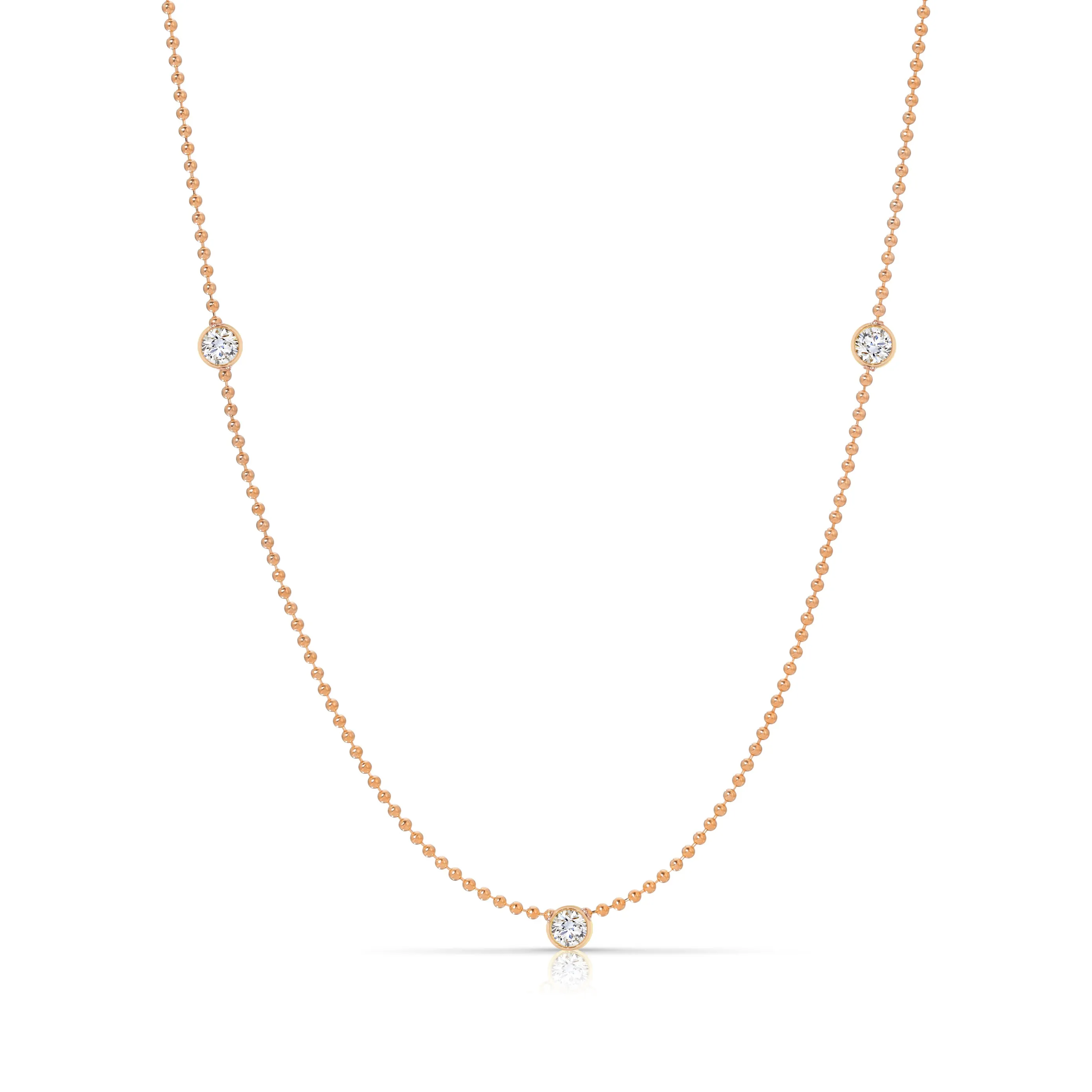 Triple Diamond Layering Necklace