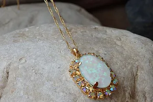 White Opal Necklace