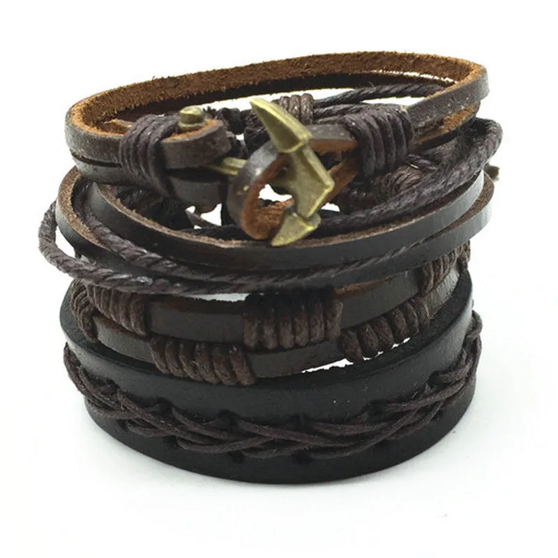 Wrap Leather Bracelets 4pcs 1