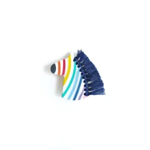 Zebra Multicolour Brooch